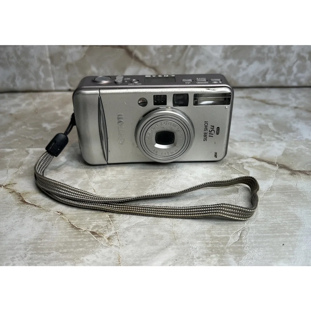 Canon Sure Shot 115u Date 35mm Film Camera Tested Working NO FILM or BATTERIES